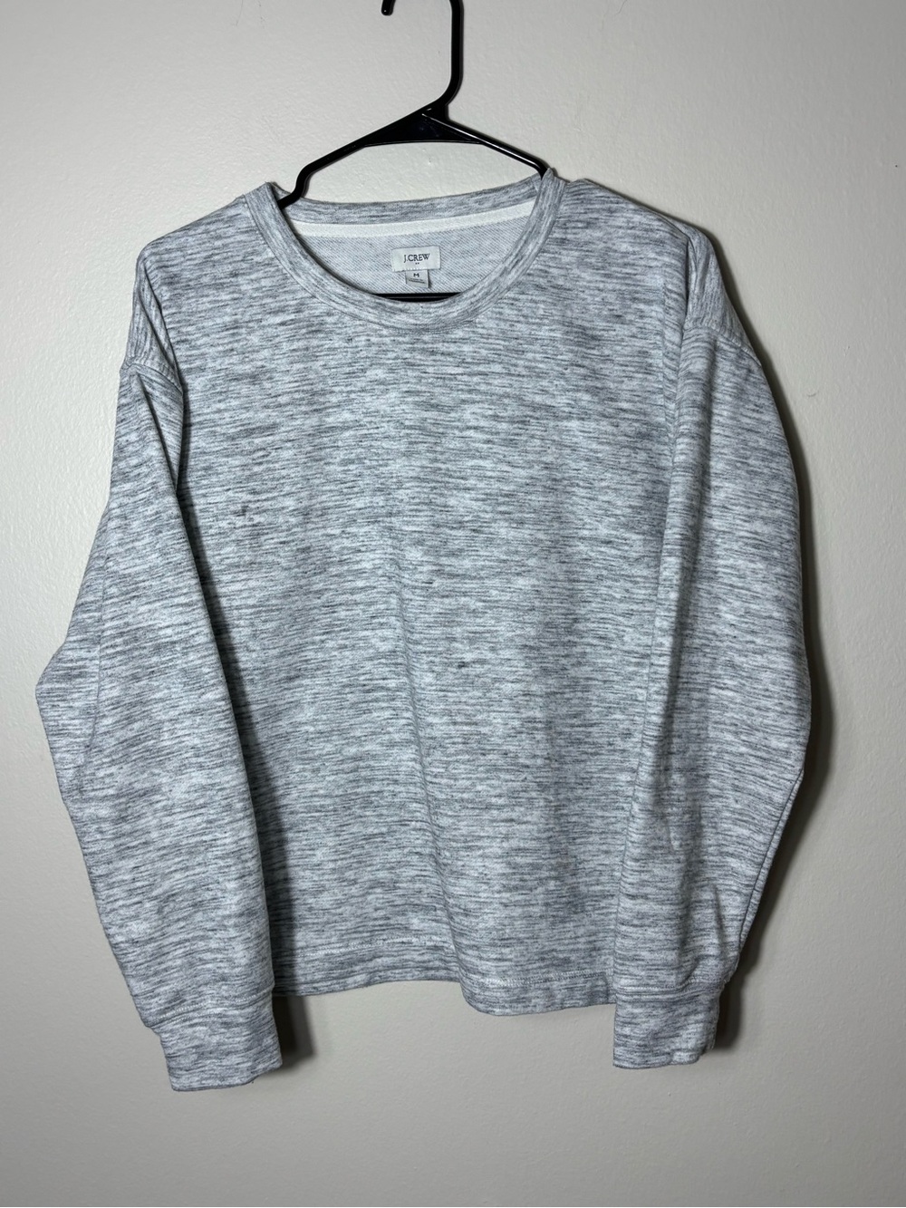 Womenβs J.Crew Heather Gray Crewneck Sweatshirt